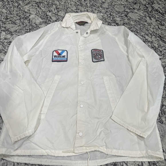 Dunbrooke Other - VTG Pla-Jac Dunbrooke Large 44-48 Nylon Windbreaker Jacket Racing 1984 Indy 500